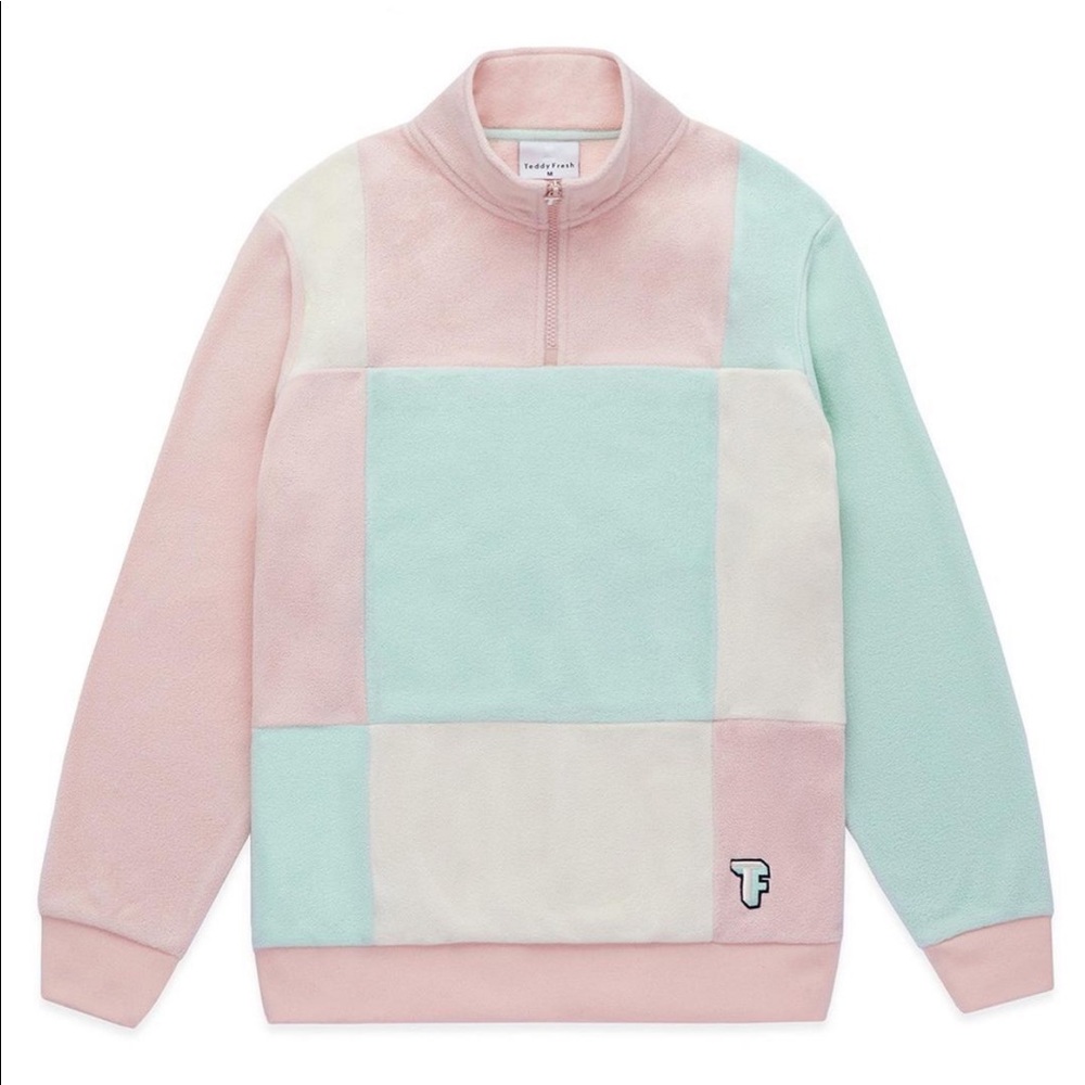 Teddy Fresh Polar Colorblock Quarter Zip Fleece